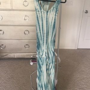 Teal Green Tie Die MaxiDress